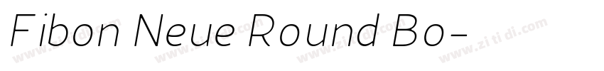 Fibon Neue Round Bo字体转换